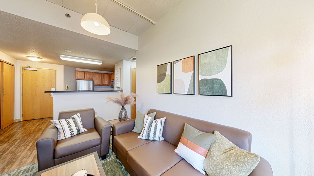 Living Room And Kitchen at Bierman Place, Minnesota
