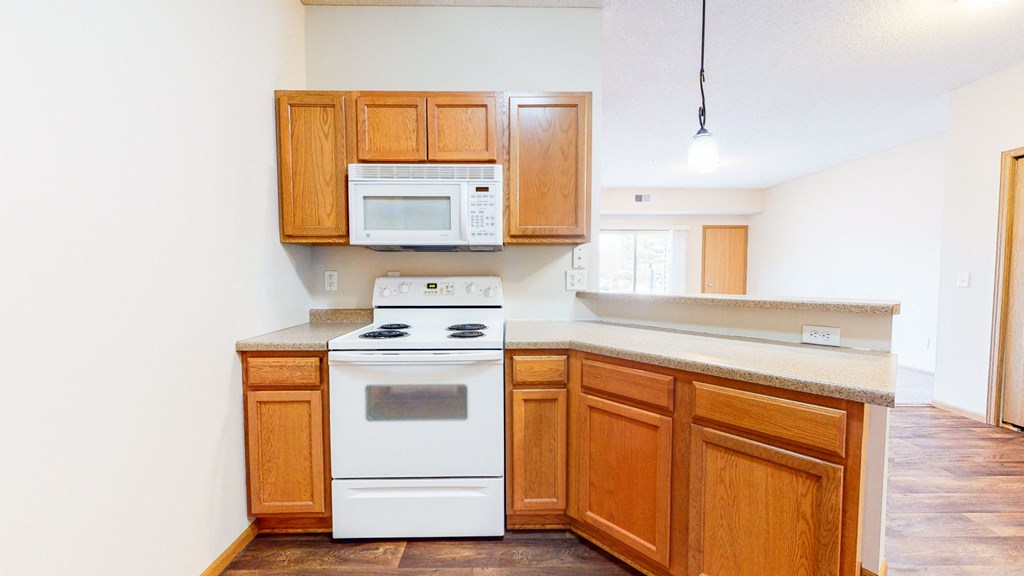 kitchen with ample countertop space
