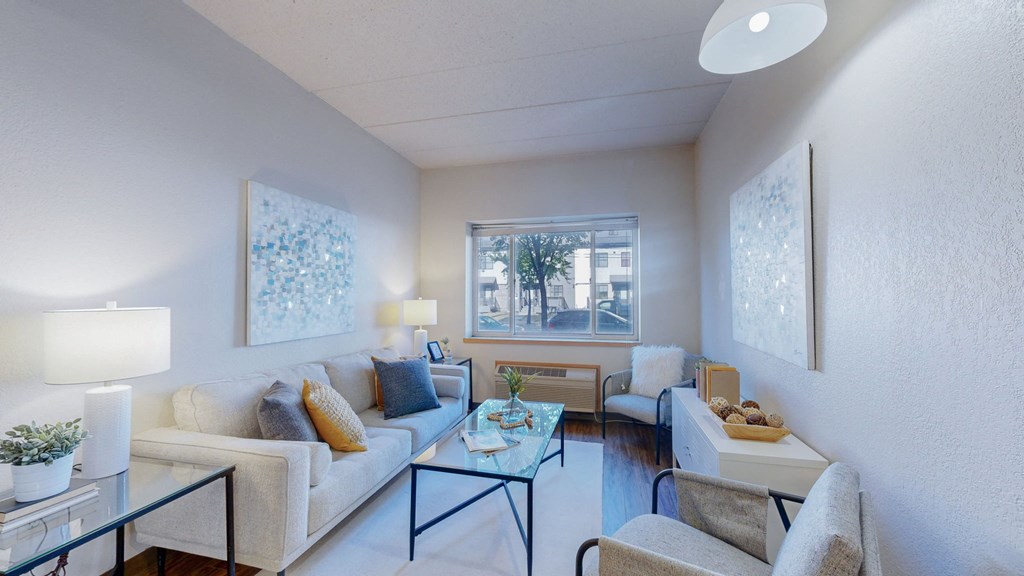 Warm And Inviting Living Room at Bierman Place, Minneapolis
