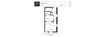 One Bed One Bath Brooks Floorplan at 700 Central Apartments, Minneapolis, MN