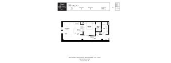 One Bed, One Bath Floorplan at 700 Central Apartments, 700 Central Avenue, Minneapolis
