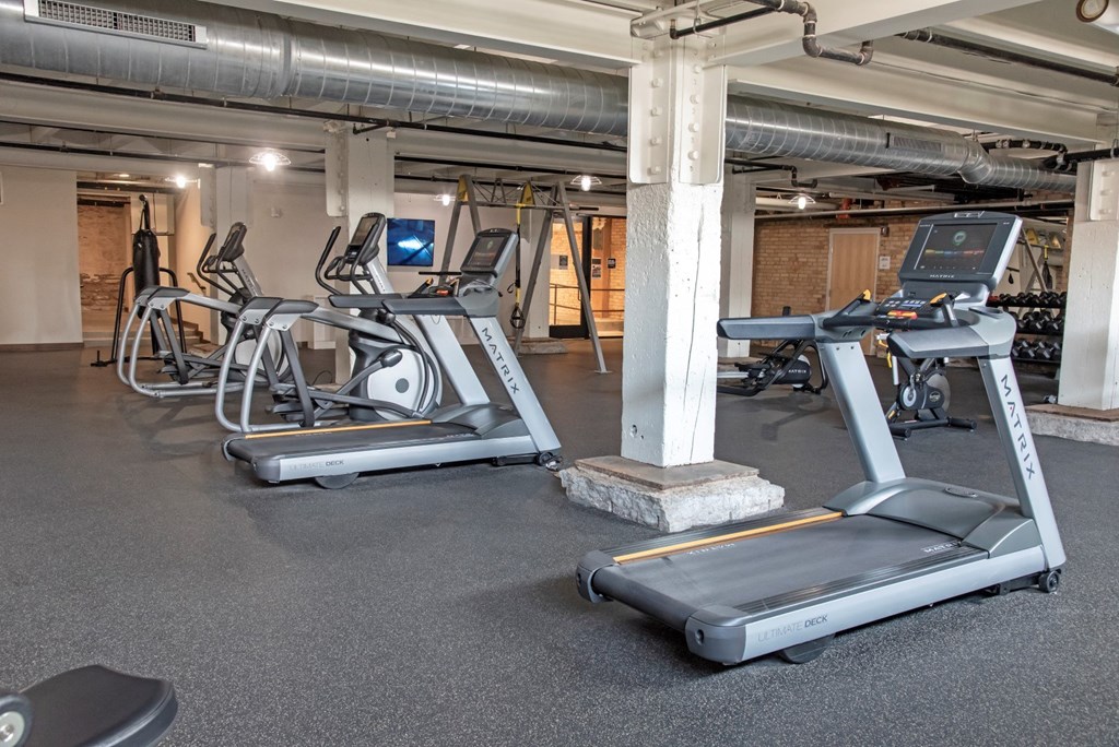 Cardio Equipment at 700 Central Apartments, Minneapolis, 55414