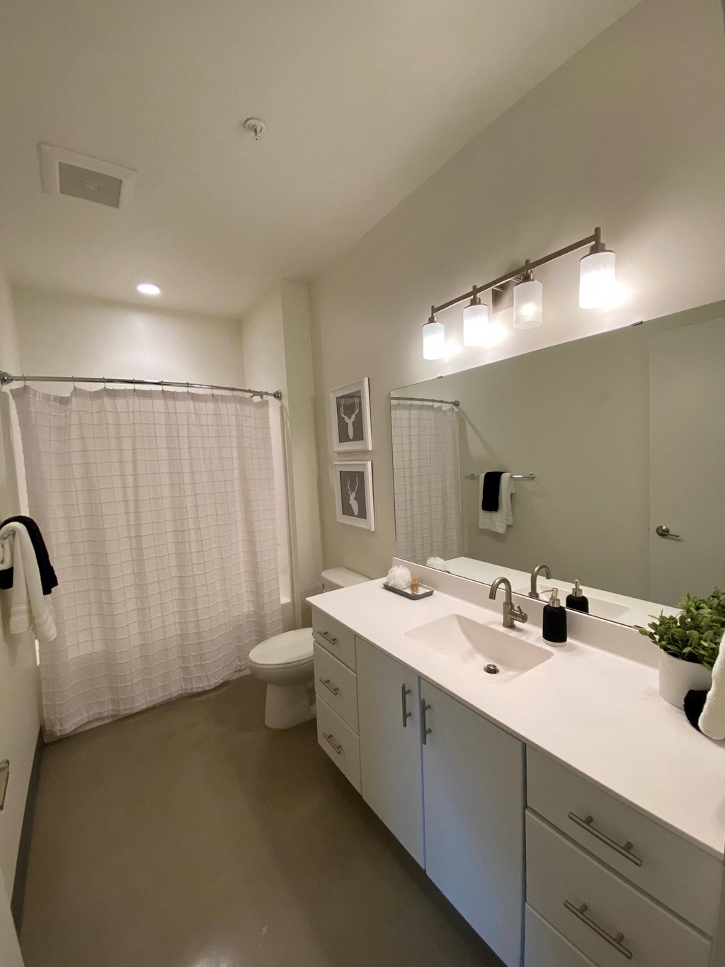Large Comfortable Bathroom at 700 Central Apartments, MN, 55414