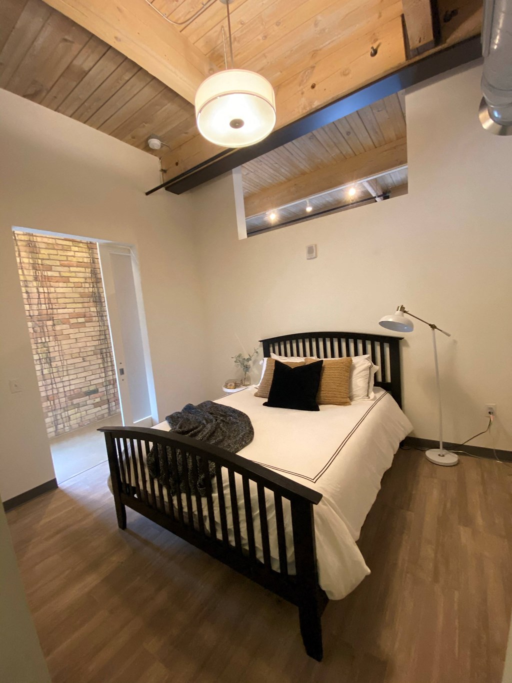 Apartment Master Bedroom at 700 Central Apartments, Minneapolis, Minnesota