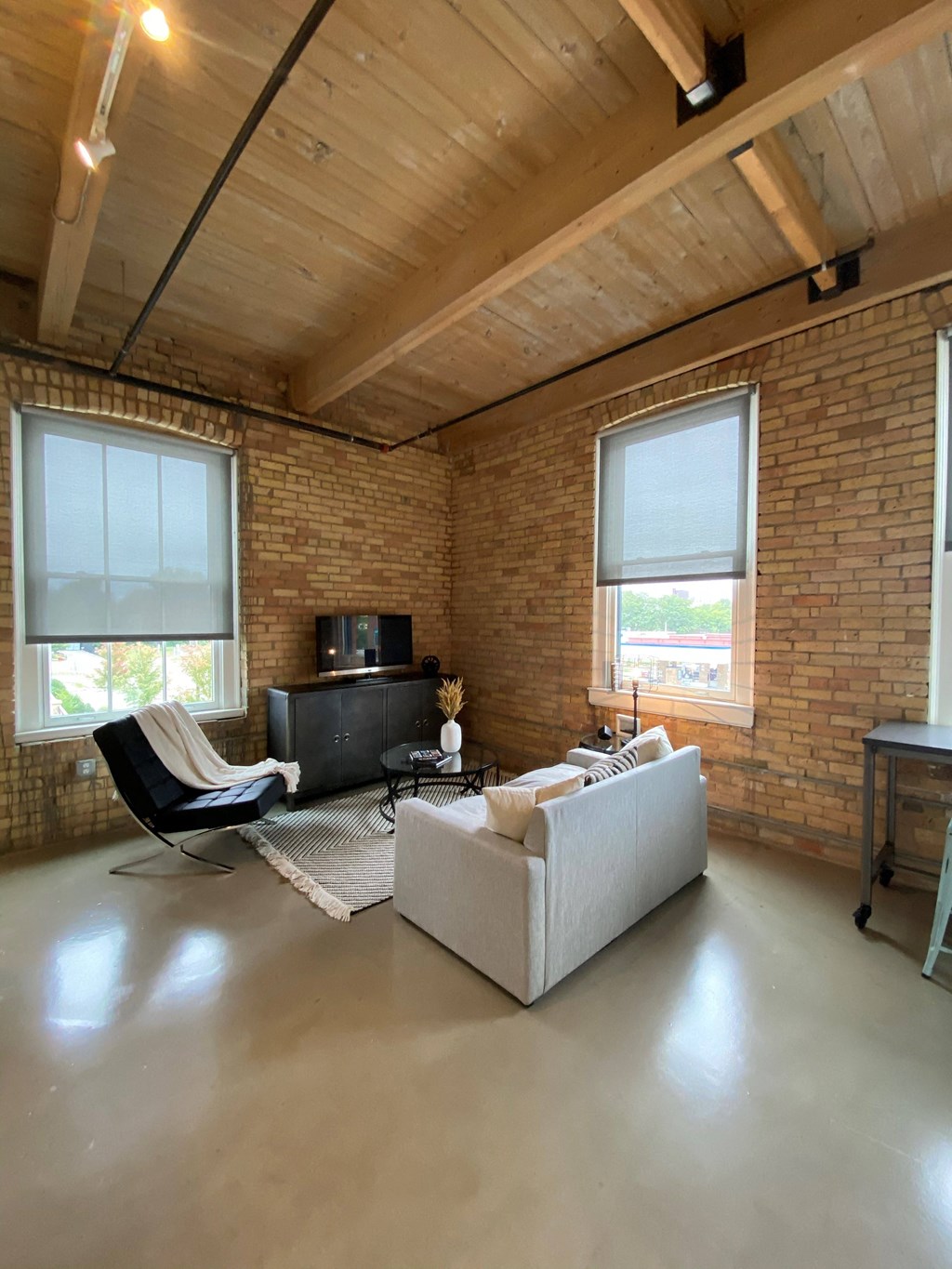 Contemporary Living Room With Sofa at 700 Central Apartments, Minneapolis, 55414