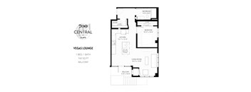bedroom floor plan an in 1 bed 1 bath
