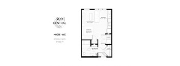 floor plan of 55 north luxury apartments to rent in the north end of boston