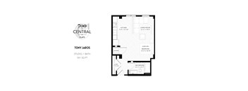 studio-style floor plan