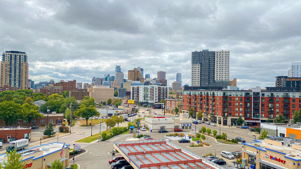 a view of the minneapolis skyline