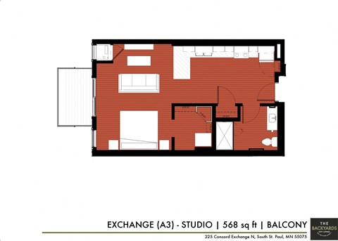 a floor plan of a house at The Yards and Backyards, Saint Paul, 55075