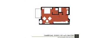 a floor plan of the campsite at The Yards and Backyards, Saint Paul