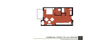 a floor plan of the campsite