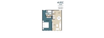 Antonov Floor Plan at AIRE MSP Apartments, Minnesota, 55425