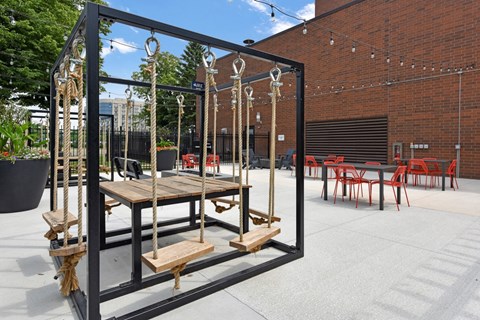 Outdoor Patio at AIRE MSP Apartments, Bloomington, MN, 55425