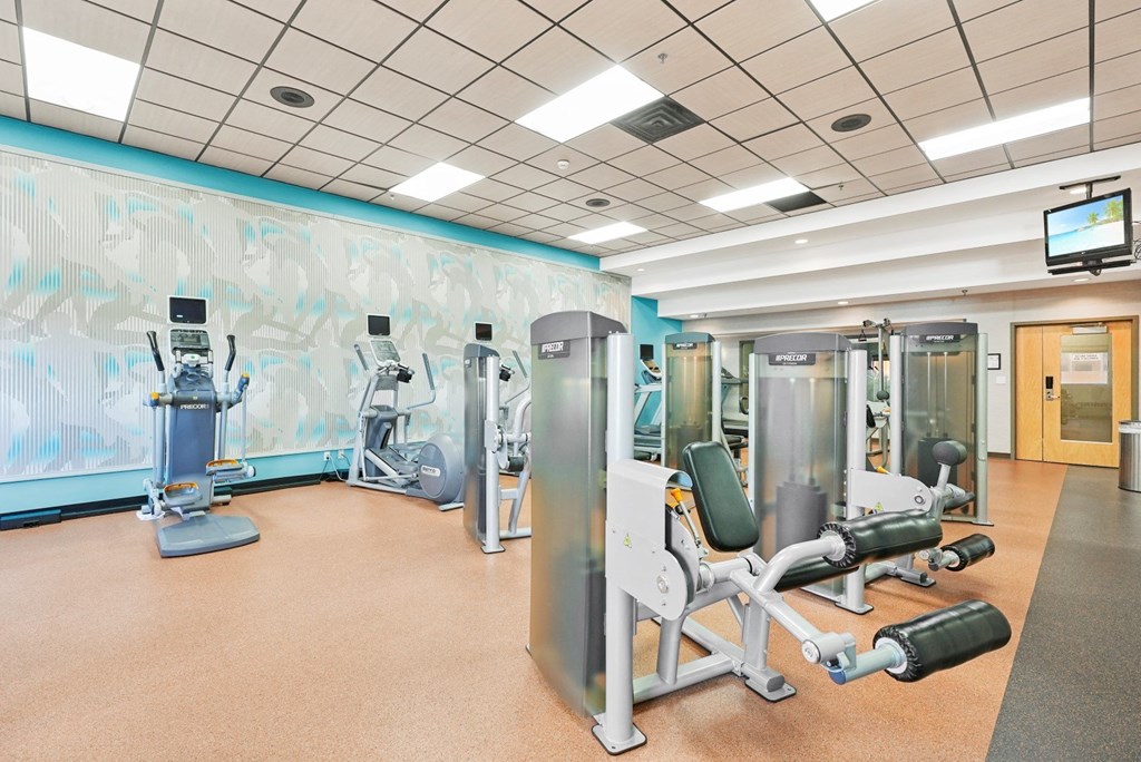 Modern Fitness Center at Aire MSP Apartments, Bloomington