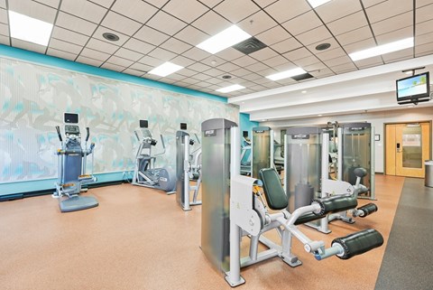 Modern Fitness Center at Aire MSP Apartments, Bloomington
