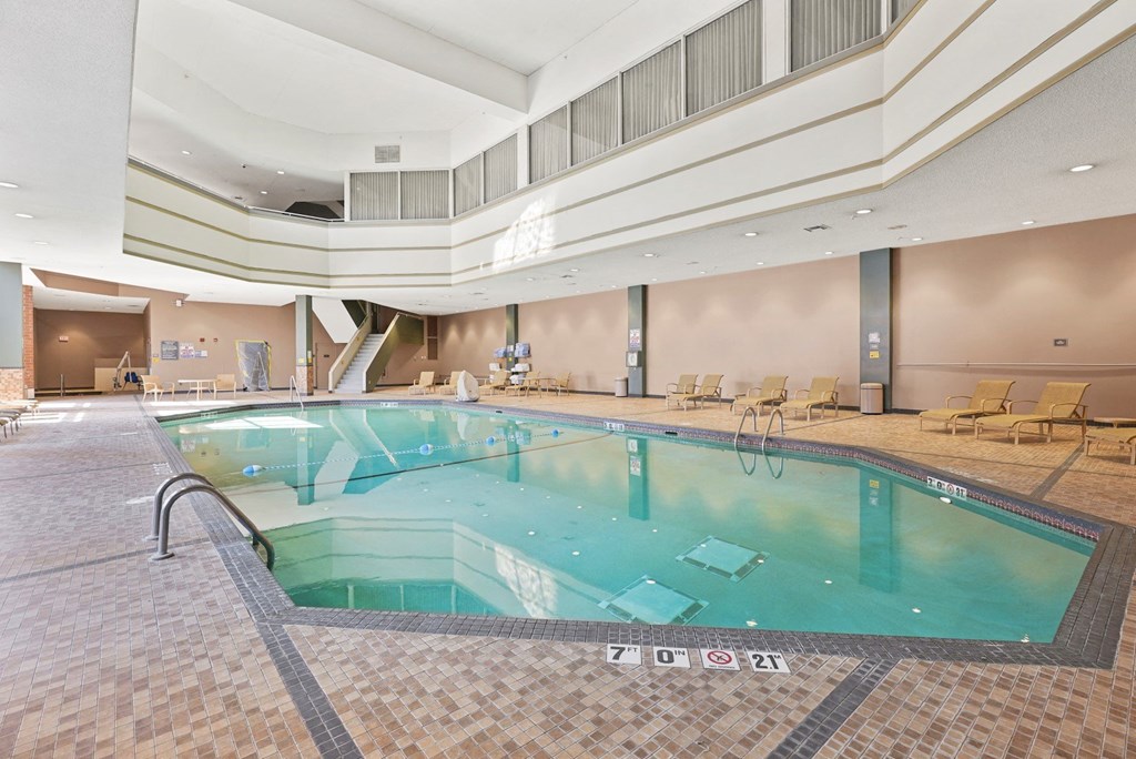 Indoor Pool View at Aire MSP Apartments, Minnesota, 55425