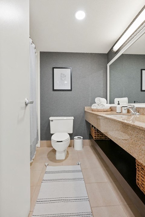 Luxurious Bathroom at Aire MSP Apartments, Bloomington, MN