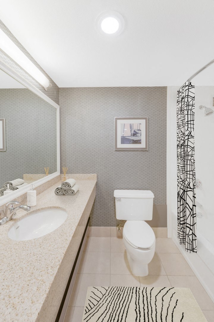 Bathroom With Bathtub at Aire MSP Apartments, Bloomington, 55425
