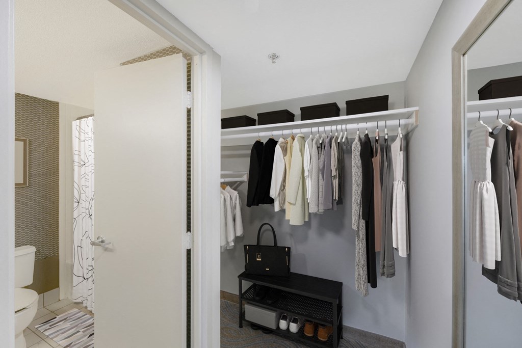 Closet at Aire MSP Apartments, Minnesota