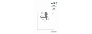 AireMSP_Cirrus_1br_714-734sf floor plam at Aire MSP Apartments, Bloomington, MN, 55425