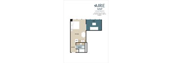 Constellation Floor Plan at AIRE MSP Apartments, Bloomington, Minnesota