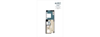 Alcove Floor Plan at AIRE MSP Apartments, Bloomington, MN, 55425