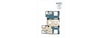 Embraer Floor Plan at AIRE MSP Apartments, Bloomington, 55425