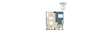 Gossamer Floor Plan at AIRE MSP Apartments, Bloomington