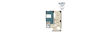 Robinson Floor Plan at AIRE MSP Apartments, Bloomington, MN