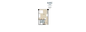 SeaKnight Floor Plan at AIRE MSP Apartments, Bloomington, MN