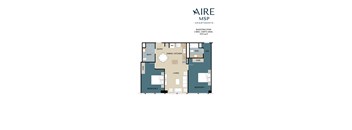 ShootingStar Floor Plan at AIRE MSP Apartments, Minnesota