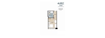 Spitfire Floor Plan at AIRE MSP Apartments, Bloomington, MN, 55425