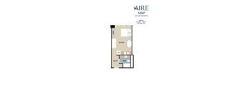 Vin-Fiz Floor Plan at AIRE MSP Apartments, Bloomington, 55425