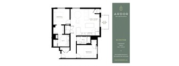 2 bed 2 bath B at Ardor on the Bluffs South Loop Residences Apartments, Bloomington, Minnesota
