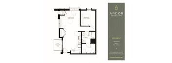 1 bed 1 bath V at Ardor on the Bluffs South Loop Residences Apartments, Bloomington, MN, 55425
