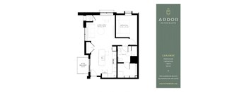 1 bed 1 bath U at Ardor on the Bluffs South Loop Residences Apartments, Bloomington