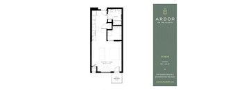 Studio 1 bathroom G at Ardor on the Bluffs South Loop Residences Apartments, Bloomington, Minnesota