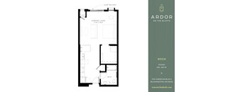 Studio 1 bathroom K at Ardor on the Bluffs South Loop Residences Apartments, Minnesota
