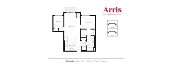Balsam+ Den Floor Plan at Arris Apartments - Opening August!, Lakeville, Minnesota