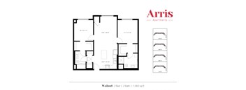 Walnut Floor Plan at Arris Apartments - Opening August!, Lakeville, MN, 55044