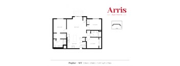 ACC Patio Floor Plan at Arris Apartments - Now Open!, Lakeville, MN