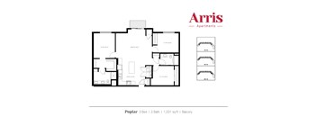 Poplar Floor Plan at Arris Apartments - Opening August!, Lakeville, MN