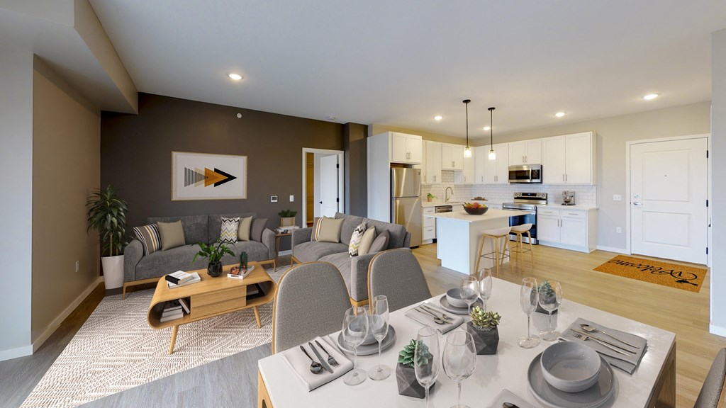Modern Living Room at Arris Apartments - Now Open!, Lakeville, Minnesota