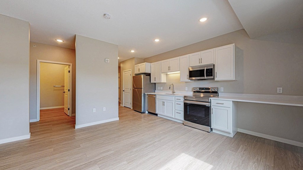 Kitchen & Living Space at Arris Apartments - Now Open!, Lakeville