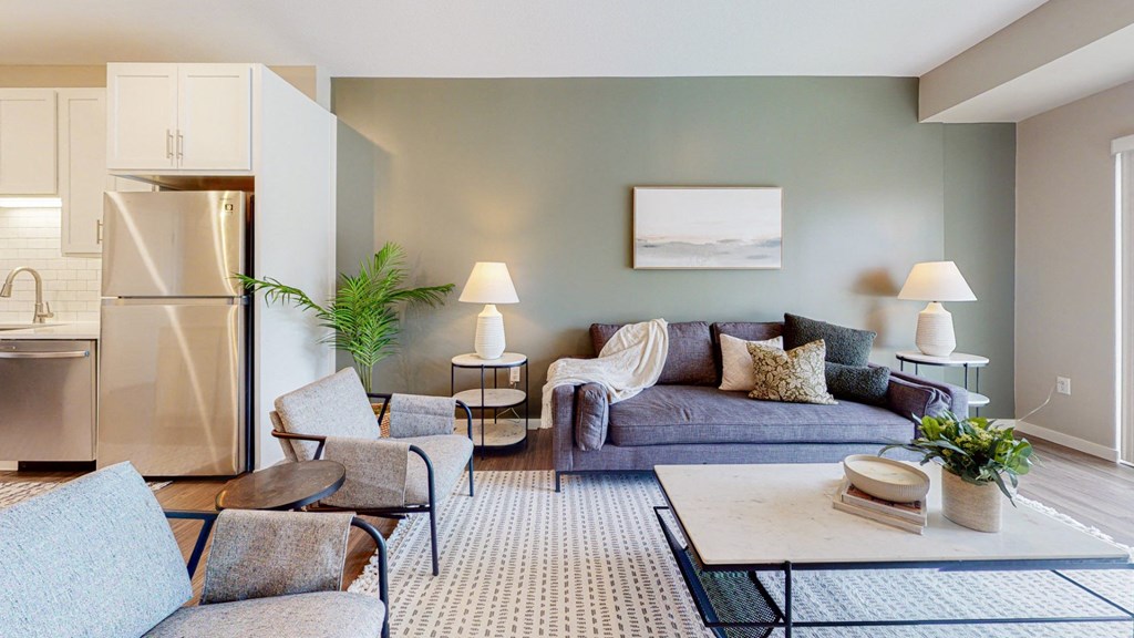 Living Room With Kitchen at Arris Apartments - Now Open!, Minnesota, 55044
