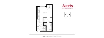 Ash Floor Plan at Arris Apartments - Opening August!, Minnesota
