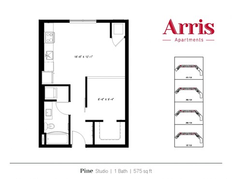 Pine Floor Plan at Arris Apartments - Opening August!, Lakeville, MN, 55044
