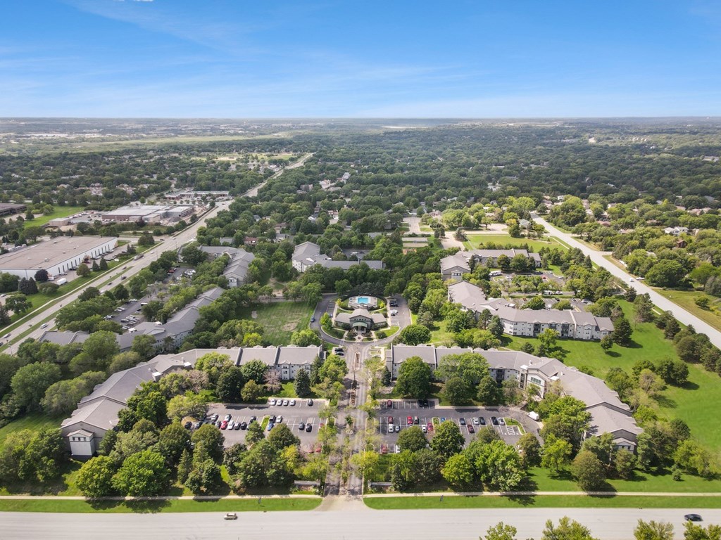 Aerial Community View at Audenn Apartments, Bloomington, MN