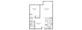 Lutsen - Quartz Floor Plan at Audenn Apartments, Bloomington, 55438